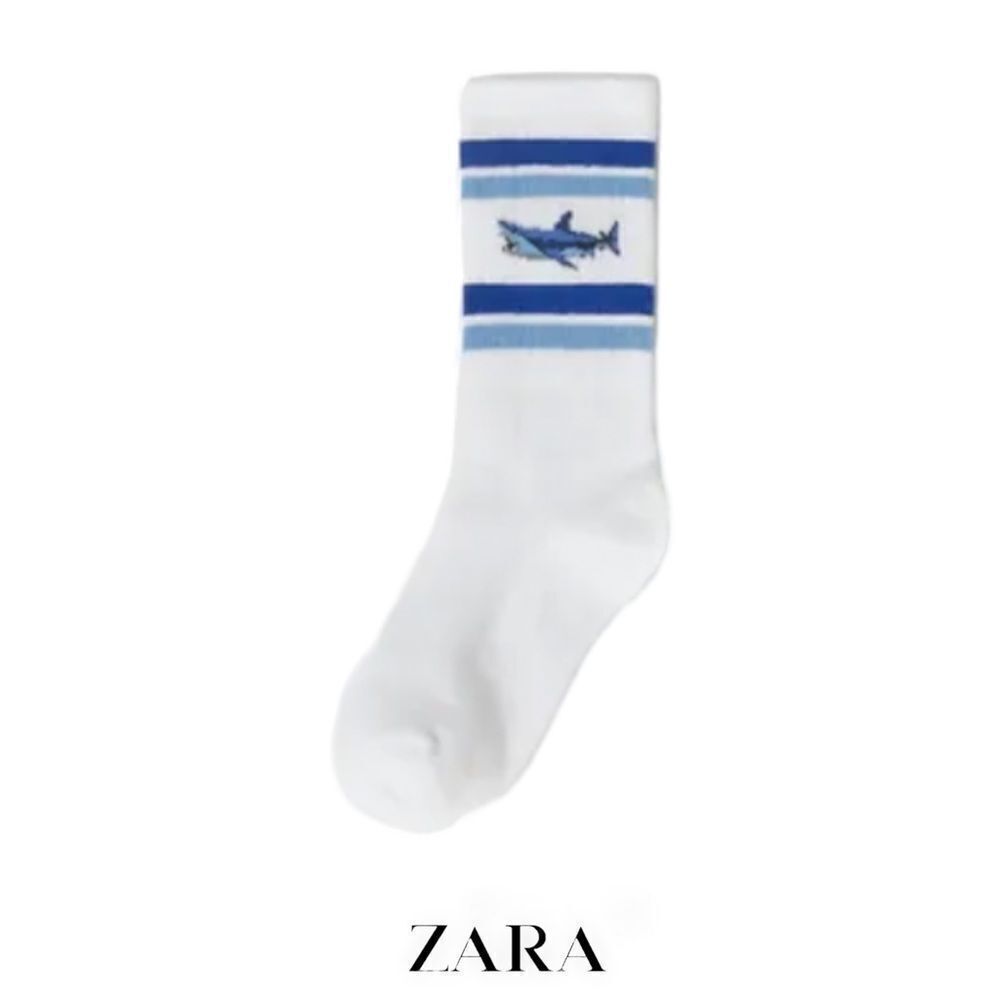 ZARA Kids | White | LONG STRIPED SOCKS